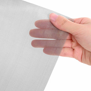 Πλέγμα Οθόνης 100 x 2000 cm 60 Mesh Ανοξείδωτο Ατσάλι 201 Ασημί - Pakobazaar