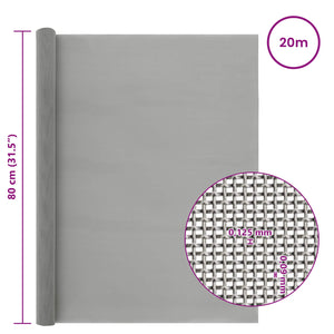 Πλέγμα Οθόνης 80 x 2000 cm 120 Mesh Ανοξείδωτο Ατσάλι 201 Ασημί - Pakobazaar