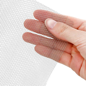 Πλέγμα Οθόνης 100 x 500 cm 18 Mesh Ανοξείδωτο Ατσάλι 201 Ασημί - Pakobazaar