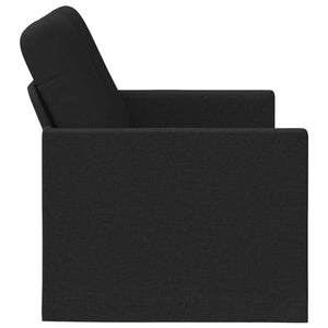 Καναπές 2 ατόμων Μαύρο 130 x 81 x 82 εκ. Ύφασμα