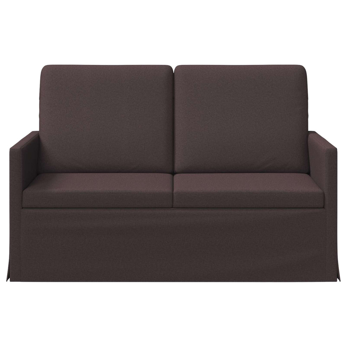 Καναπές 2 ατόμων Σκούρο Καφέ 130 x 81 x 82 εκ. Ύφασμα - Pakobazaar