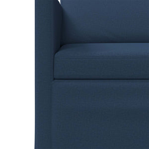Καναπές 2 ατόμων Μπλε 130 x 81 x 82 εκ. Ύφασμα - Pakobazaar
