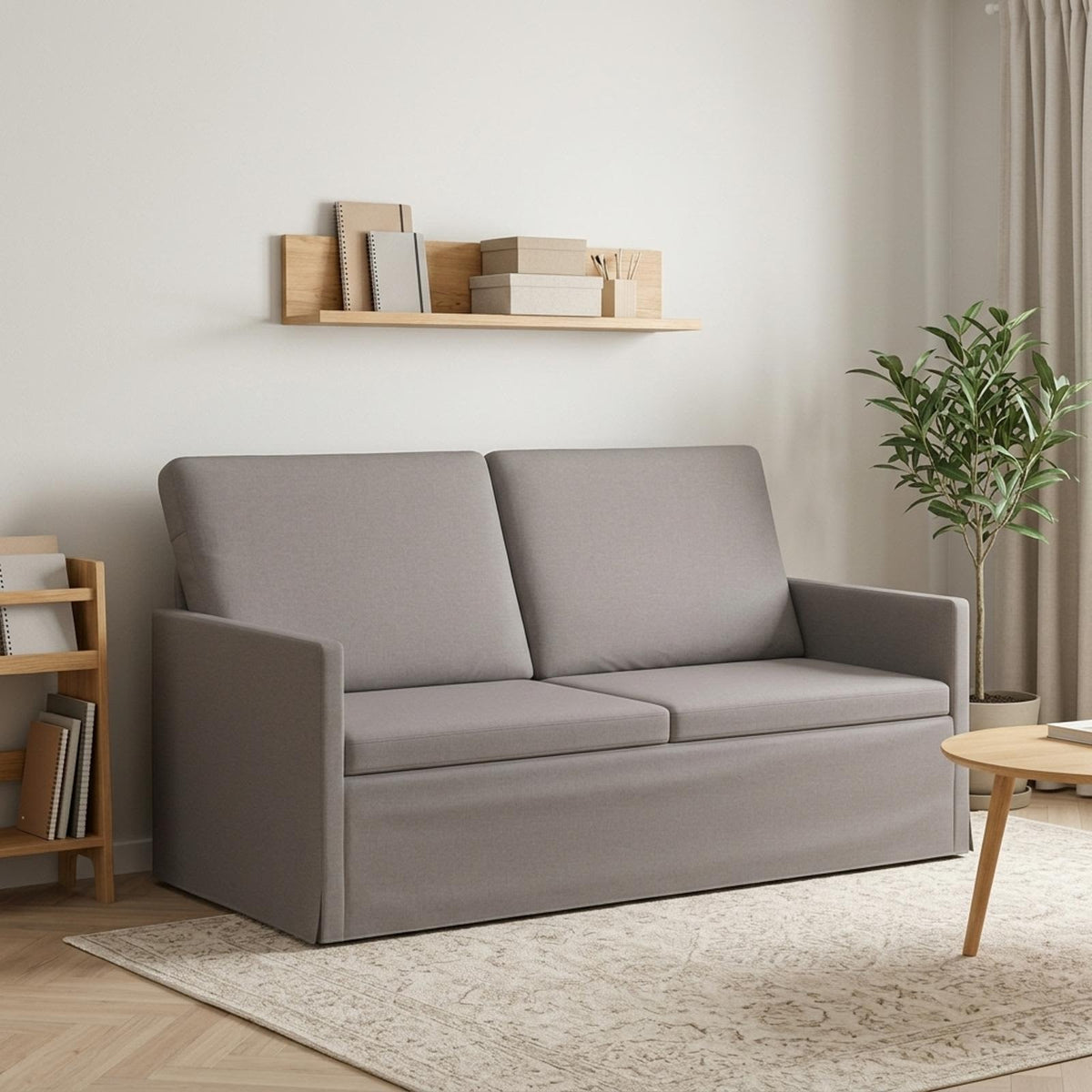 Καναπές 2 ατόμων Taupe 150 x 81 x 82 εκ. Ύφασμα
