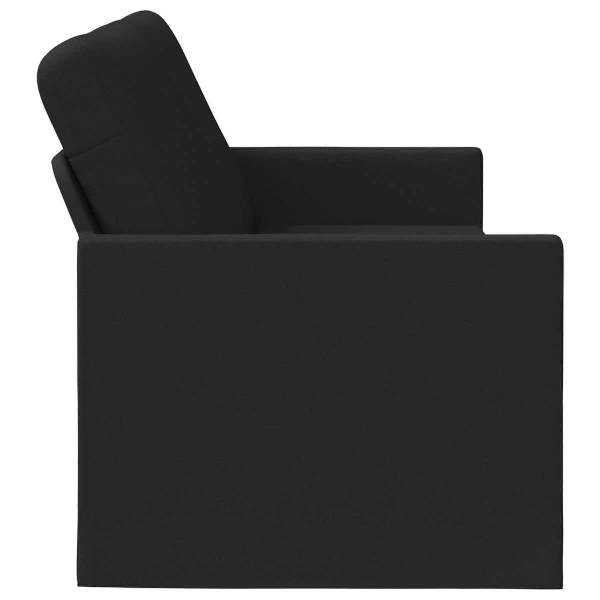 Καθιστικό 3 ατόμων Μαύρο 190 x 81 x 82 εκ. Ύφασμα