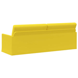 Καθιστικό 3 ατόμων Απαλό Κίτρινο 220 x 81 x 82 εκ. Ύφασμα