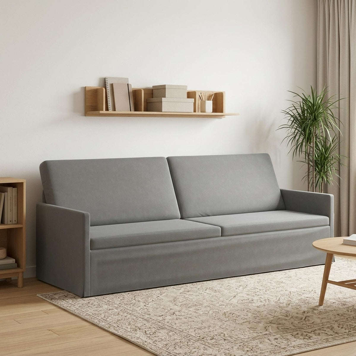 Καθιστικό 3 ατόμων Σκούρο Γκρι 220 x 81 x 82 εκ. Βελούδο