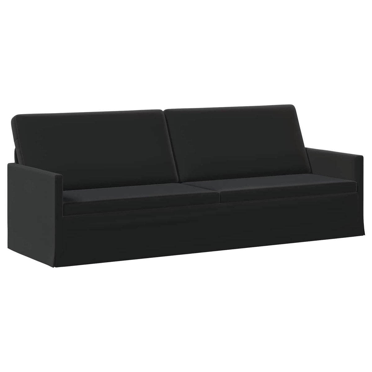 Καθιστικό 3 ατόμων Μαύρο 220 x 81 x 82 εκ. Βελούδο - Pakobazaar