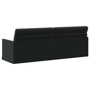 Καθιστικό 3 ατόμων Μαύρο 220 x 81 x 82 εκ. Βελούδο - Pakobazaar
