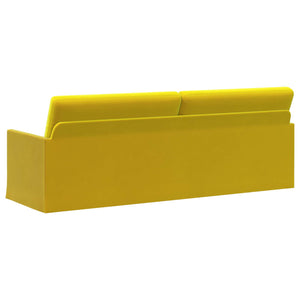 Καθιστικό 3 ατόμων Κίτρινο 220 x 81 x 82 εκ. Βελούδο