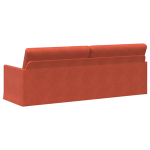 Καθιστικό 3 ατόμων Κόκκινο Πορτοκαλί 220 x 81 x 82 εκ.