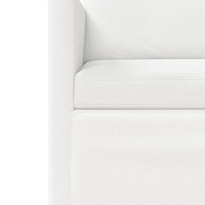 Σετ Καναπέ 2 pcs Λευκό Ύφασμα