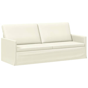 Σετ Καναπέ 2 pcs Κρεμ Υφασμάτινο Κορντουρά - Pakobazaar