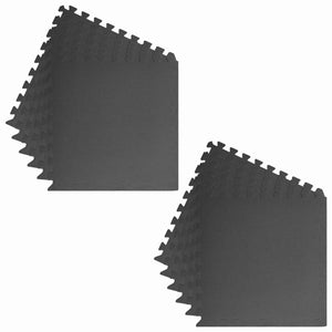 Στρώματα Γυμναστικής Παζλ 12 pcs Μαύρο 4,32 τ.μ. Φελιζόλ EVA - Pakobazaar