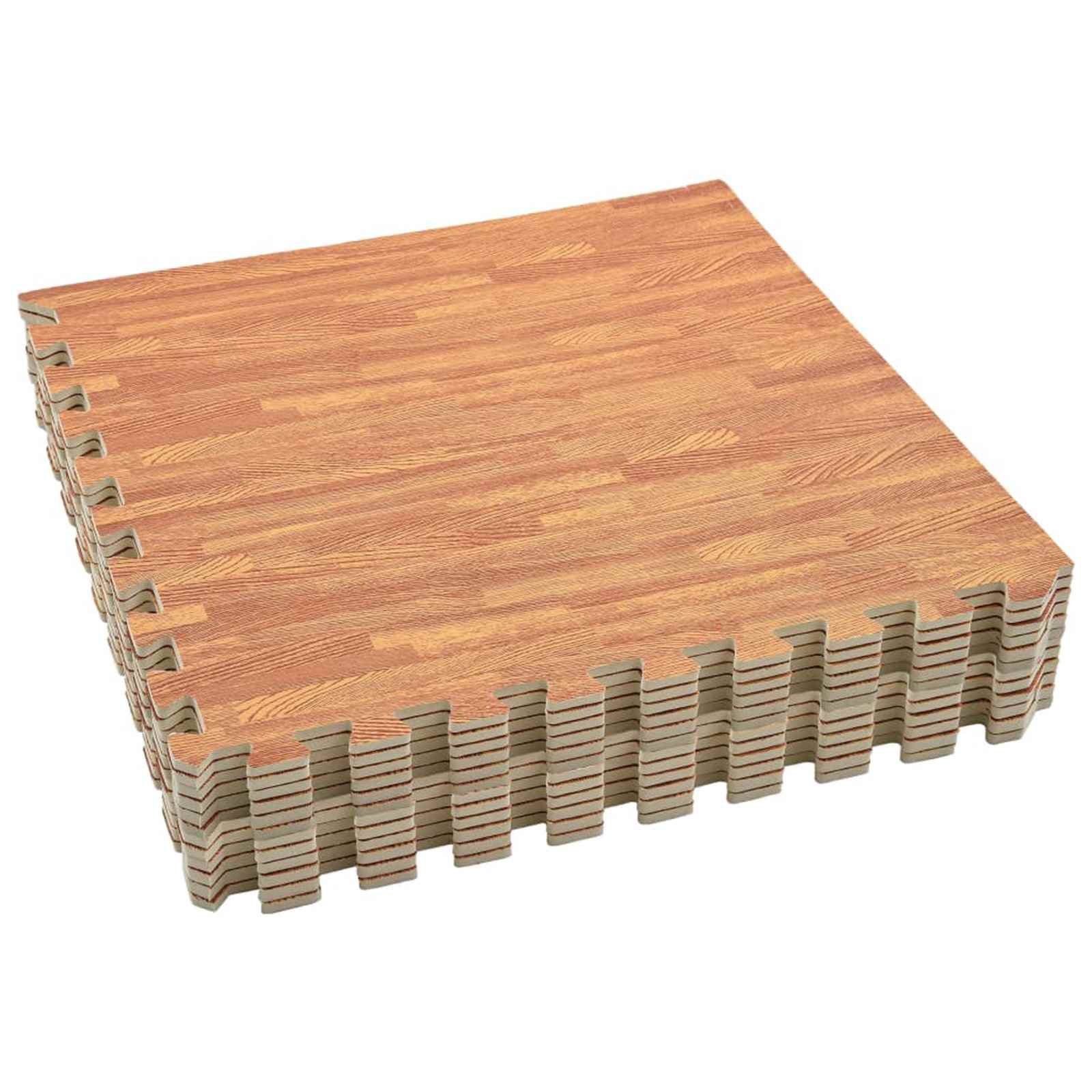 Στρώματα Γυμναστικής Παζλ 12 pcs Καφέ 4,32 τ.μ. Φελιζόλ EVA - Pakobazaar