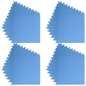 Στρώματα Γυμναστικής Παζλ 24 pcs Μπλε 8,64 τ.μ. Φελιζόλ EVA - Pakobazaar