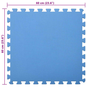 Στρώματα Γυμναστικής Παζλ 24 pcs Μπλε 8,64 τ.μ. Φελιζόλ EVA - Pakobazaar