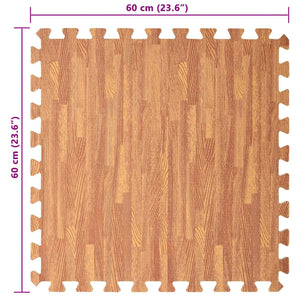 Στρώματα Γυμναστικής Παζλ 24 pcs Καφέ 8,64 τ.μ. Φελιζόλ EVA - Pakobazaar