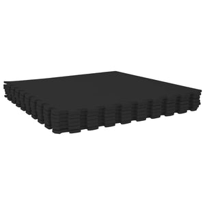 Χαλάκι για Πισίνα 12 pcs Μαύρο 4,32 m² Φελιζόλ EVA - Pakobazaar