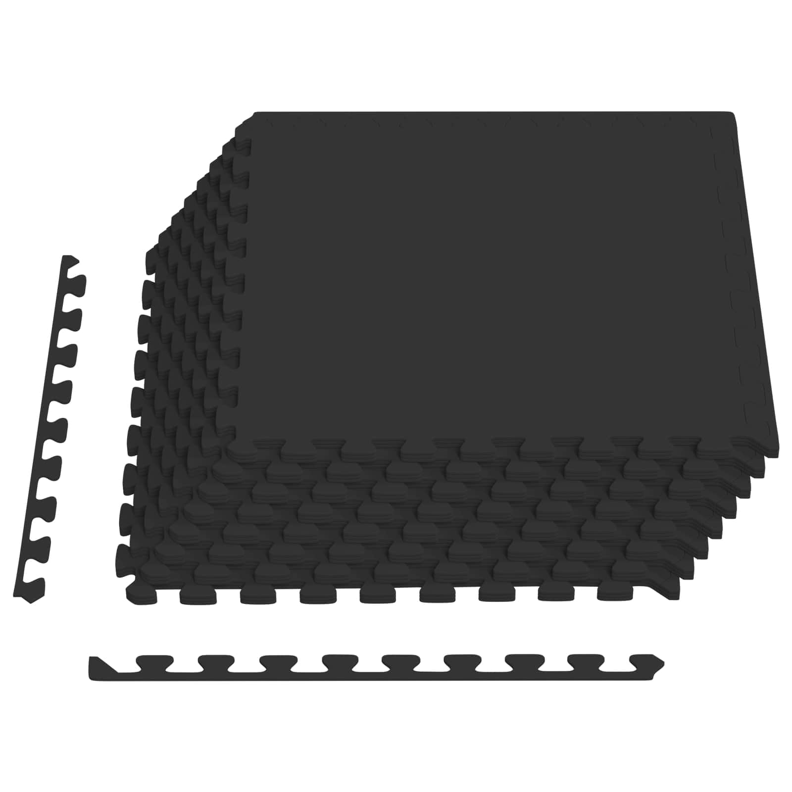 Χαλάκι για Πισίνα 24 pcs Μαύρο 8,64 m² Φελιζόλ EVA