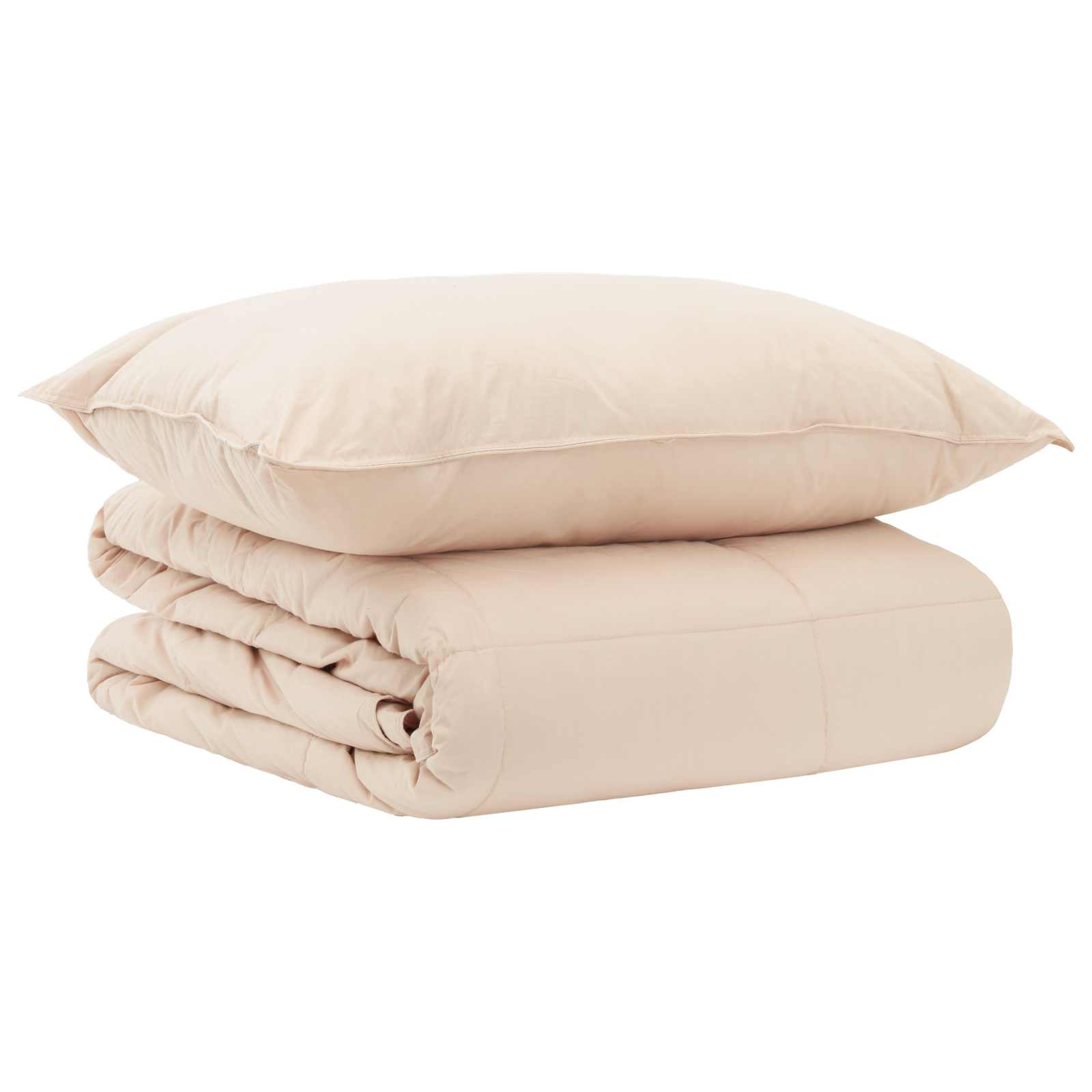 Σετ Παπλωμάτων 2 τμχ. 155 x 200 εκ. Καλοκαίρι 850 gsm Μπεζ - Pakobazaar