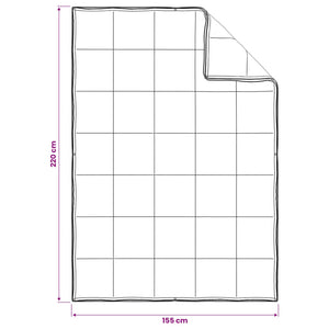 Σετ Παπλωμάτων 2 τμχ. 155 x 220 cm Καποκ και Πολυεστέρας Μπεζ