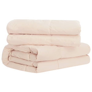 Σετ Παπλωμάτων 2 τμχ. 260 x 240 εκ. Καποκ και Πολυεστέρας Μπεζ