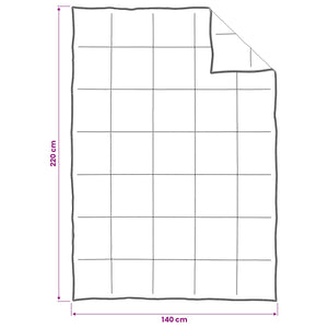 Σετ πάπλωμα Λευκό 140 x 220 cm Βαμβάκι, Μπαμπού, Πολυεστέρας - Pakobazaar