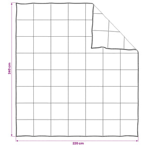 Σετ πάπλωμα Λευκό 220 x 240 cm Βαμβάκι, Μπαμπού, Πολυεστέρας - Pakobazaar