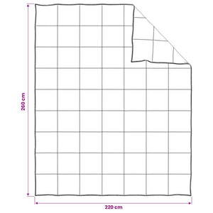 Σετ πάπλωμα Λευκό 220 x 260 cm Βαμβάκι, Μπαμπού, Πολυεστέρας - Pakobazaar