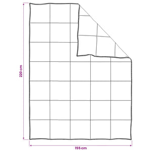 Σετ Παπλωμάτων Λευκό 155 x 220 cm Πολυεστέρας, Μπαμπού - Pakobazaar