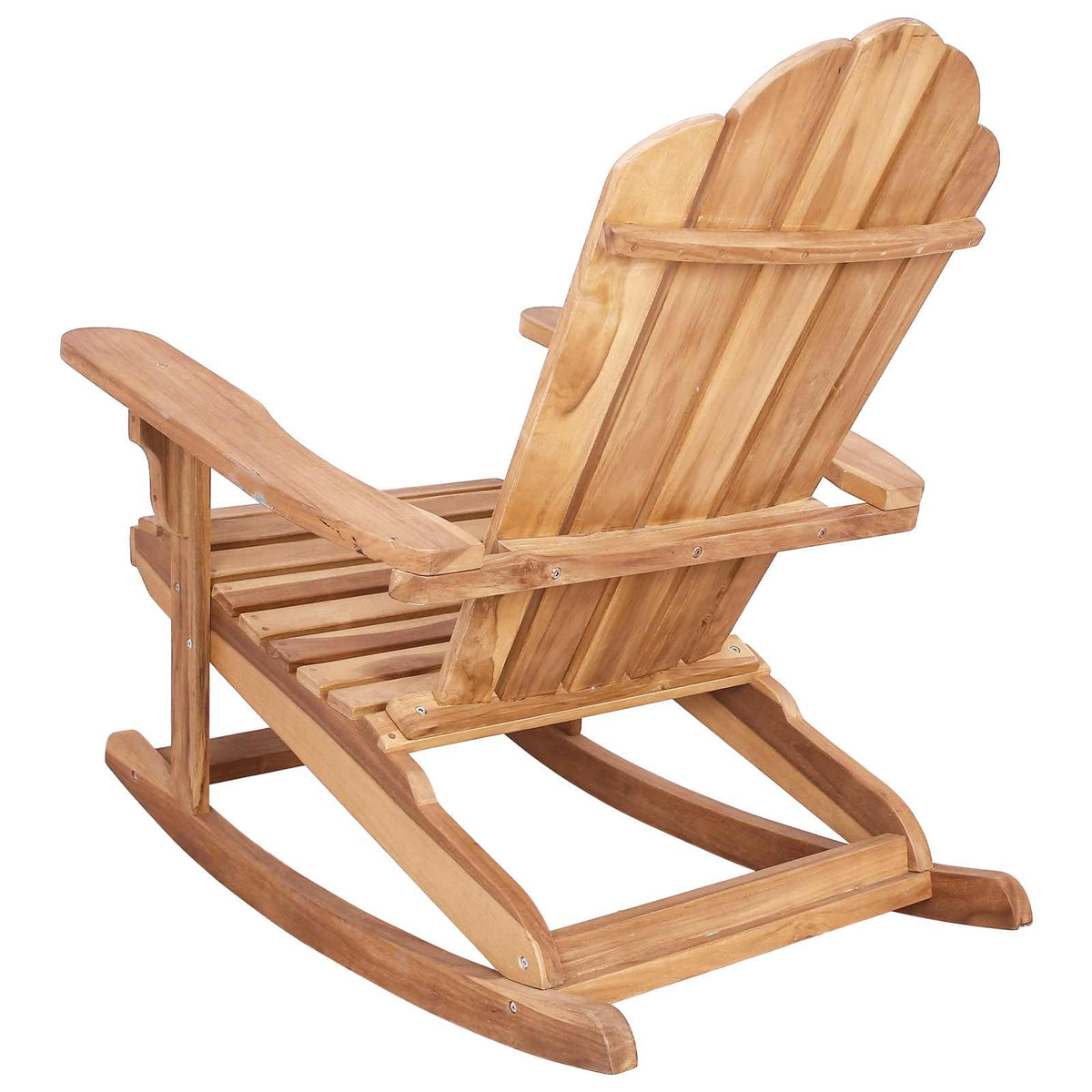 Καρέκλα κήπου Adirondack με κίνηση Φυσικό Μασίφ ξύλο teak - Pakobazaar
