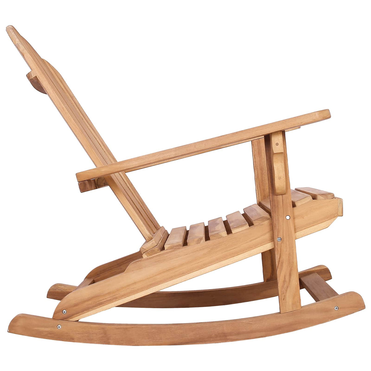 Καρέκλα κήπου Adirondack με κίνηση Φυσικό Μασίφ ξύλο teak - Pakobazaar