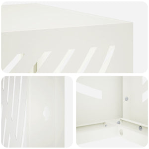 Κάλυμμα κλιματιστικού Λευκό 100 x 50 x 70 cm Ατσάλι - Pakobazaar