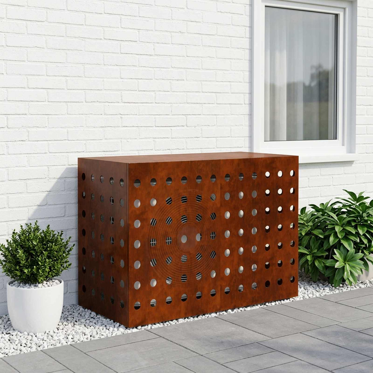 Κάλυμμα κλιματιστικού Σκ rusty 90 x 40 x 60 εκ - Pakobazaar