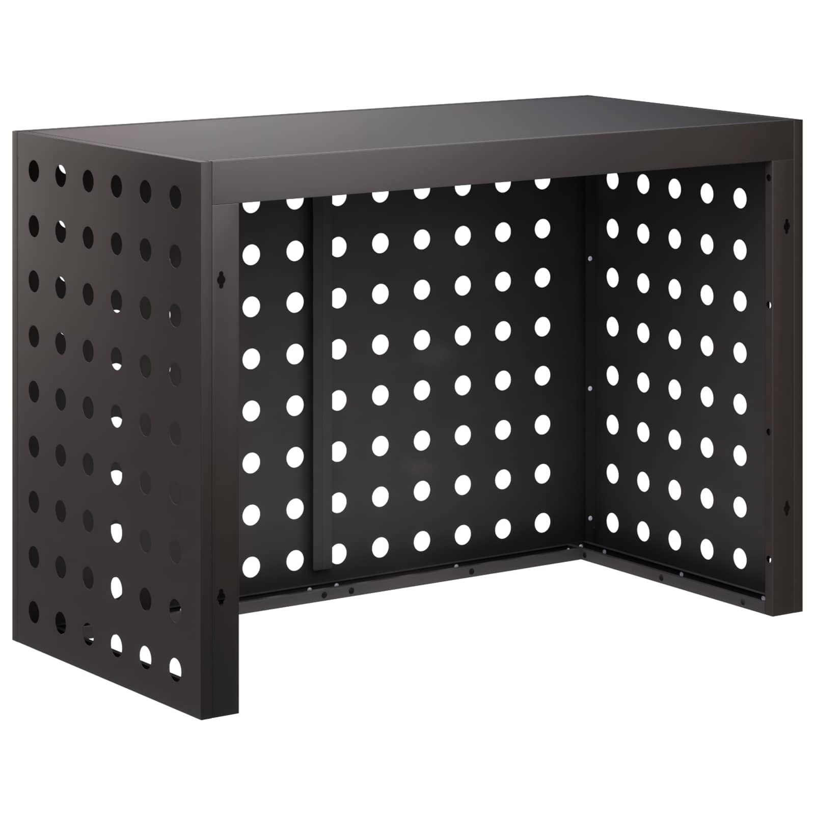 Κάλυμμα κλιματιστικού Μαύρο 100 x 50 x 70 cm Ατσάλι - Pakobazaar