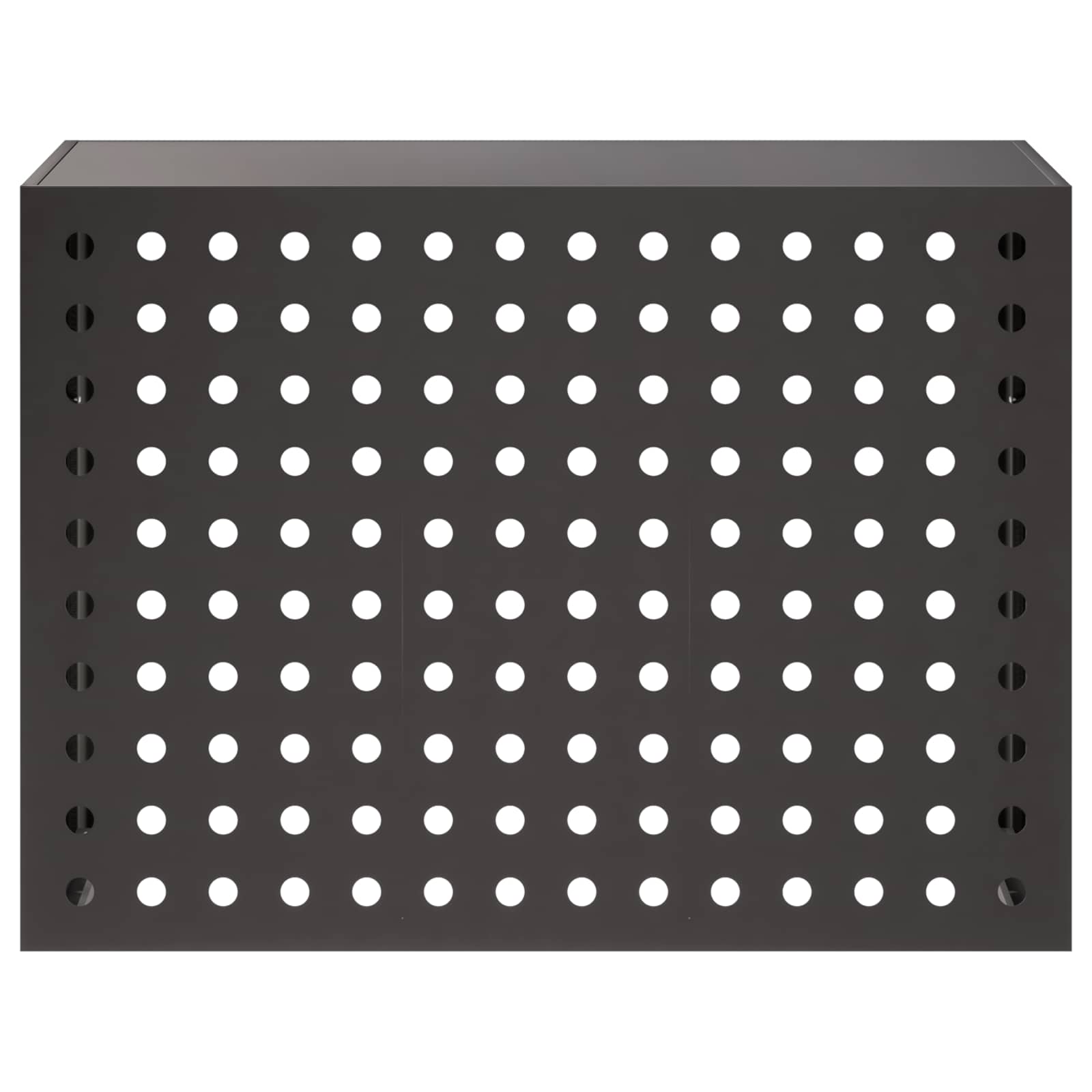 Κάλυμμα κλιματιστικού Μαύρο 110 x 50 x 80 cm Ατσάλι - Pakobazaar
