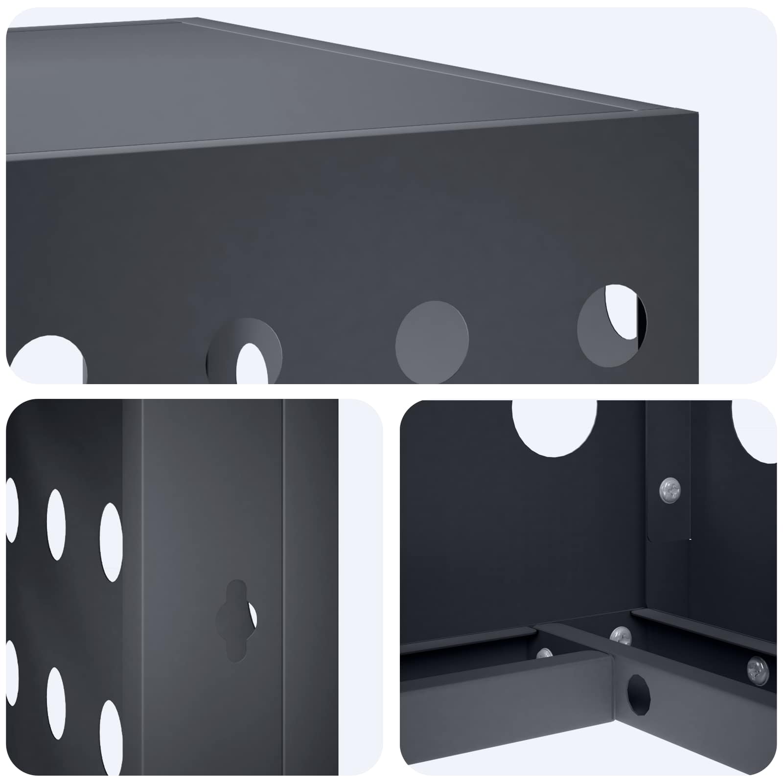 Κάλυμμα κλιματιστικού Ανθρακί 110 x 50 x 80 cm Ατσάλι