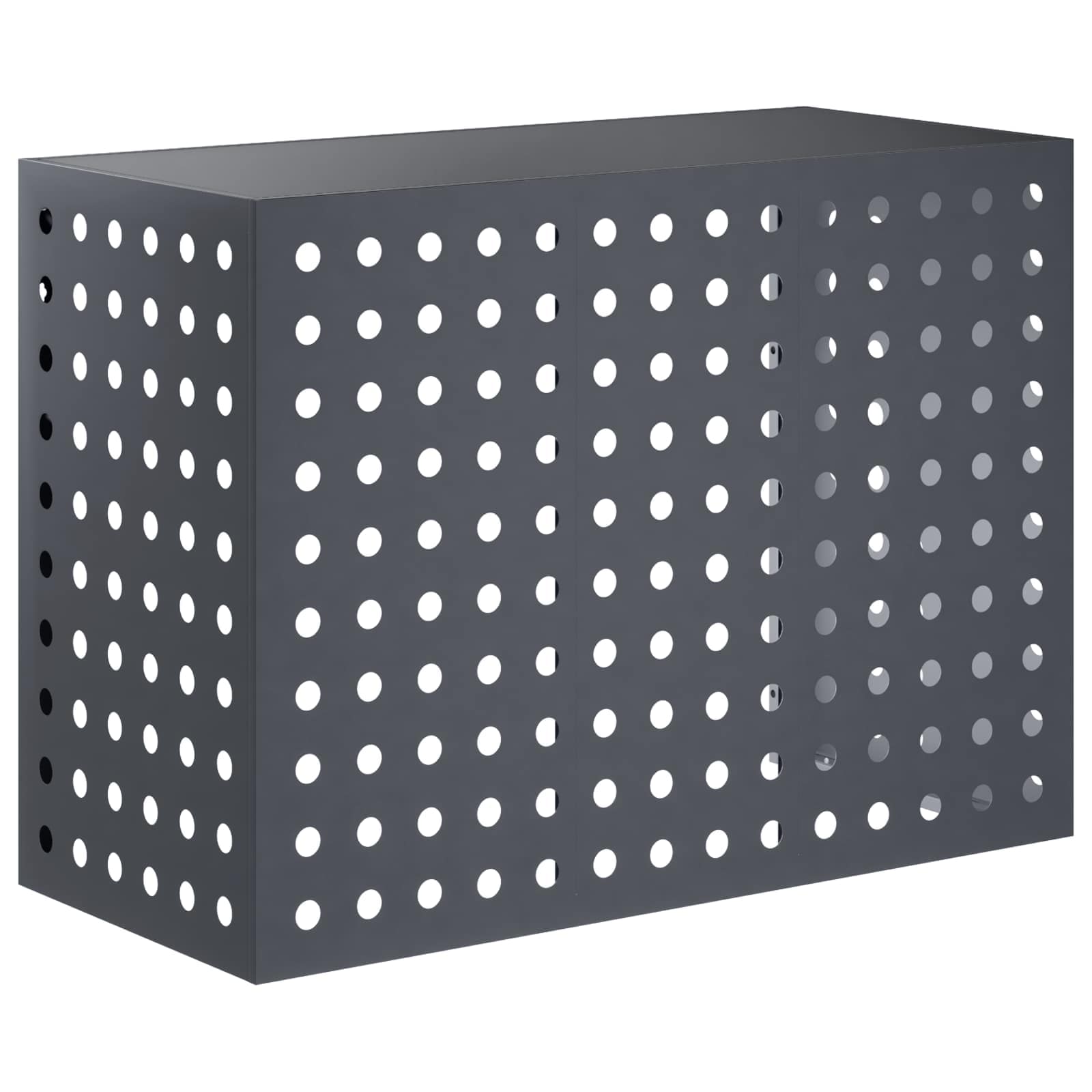 Κάλυμμα κλιματιστικού Ανθρακί 110 x 50 x 80 cm Ατσάλι