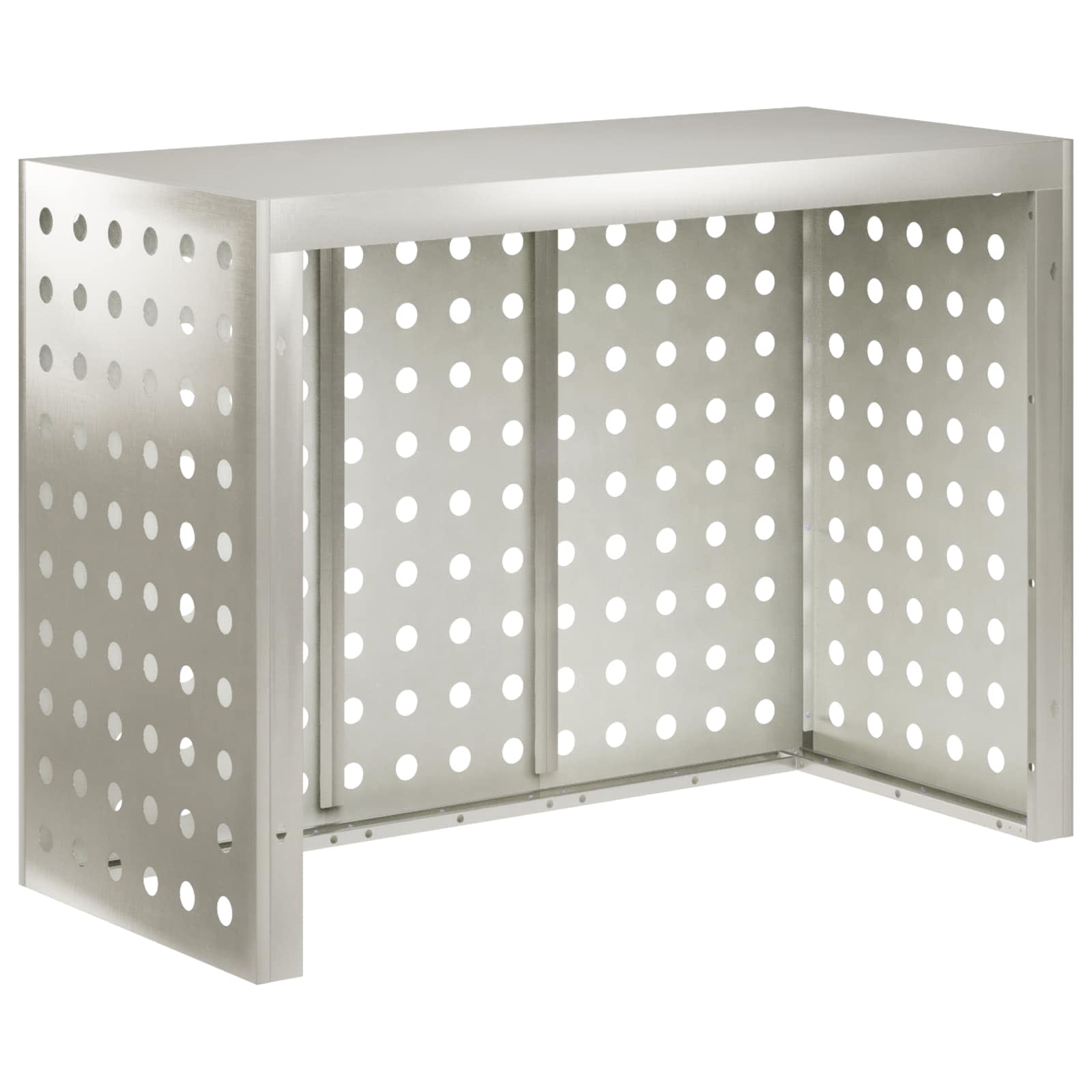 Κάλυμμα κλιματιστικού Ασημί 110 x 50 x 80 cm Ανοξείδωτο Ατσάλι