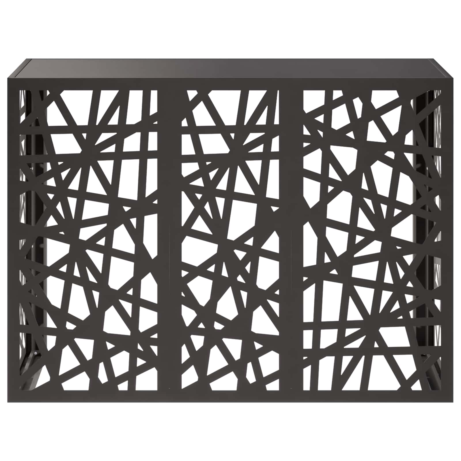 Κάλυμμα κλιματιστικού Μαύρο 110 x 50 x 80 cm Ατσάλι