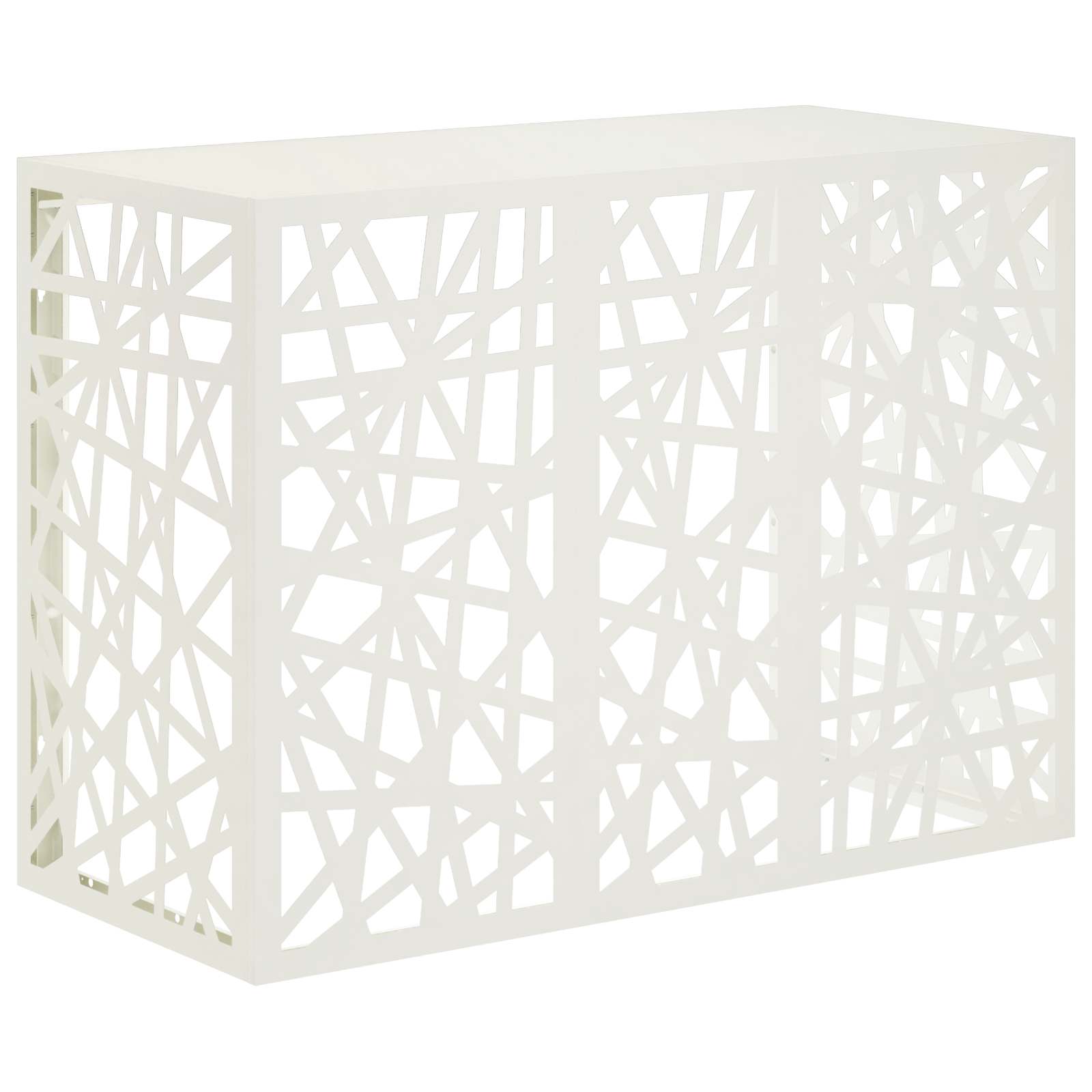 Κάλυμμα κλιματιστικού Λευκό 110 x 50 x 80 cm Ατσάλι - Pakobazaar