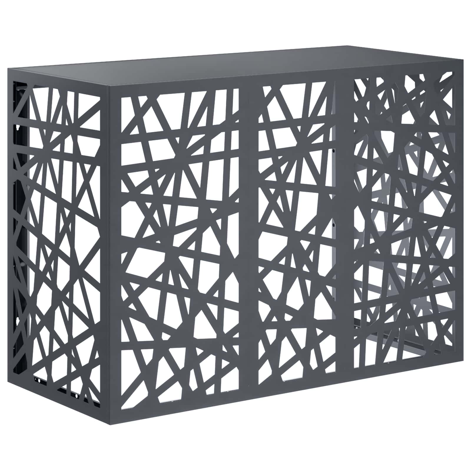 Κάλυμμα κλιματιστικού Ανθρακί 110 x 50 x 80 cm Ατσάλι - Pakobazaar