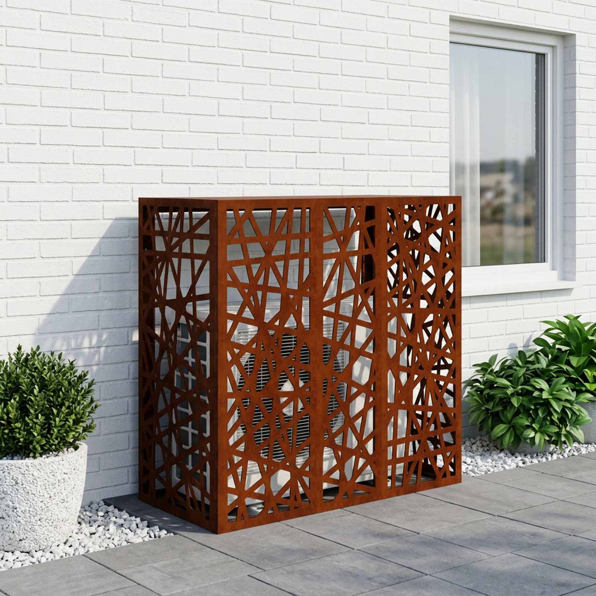Κάλυμμα κλιματιστικού Σκ rusty 110 x 50 x 105 εκ - Pakobazaar