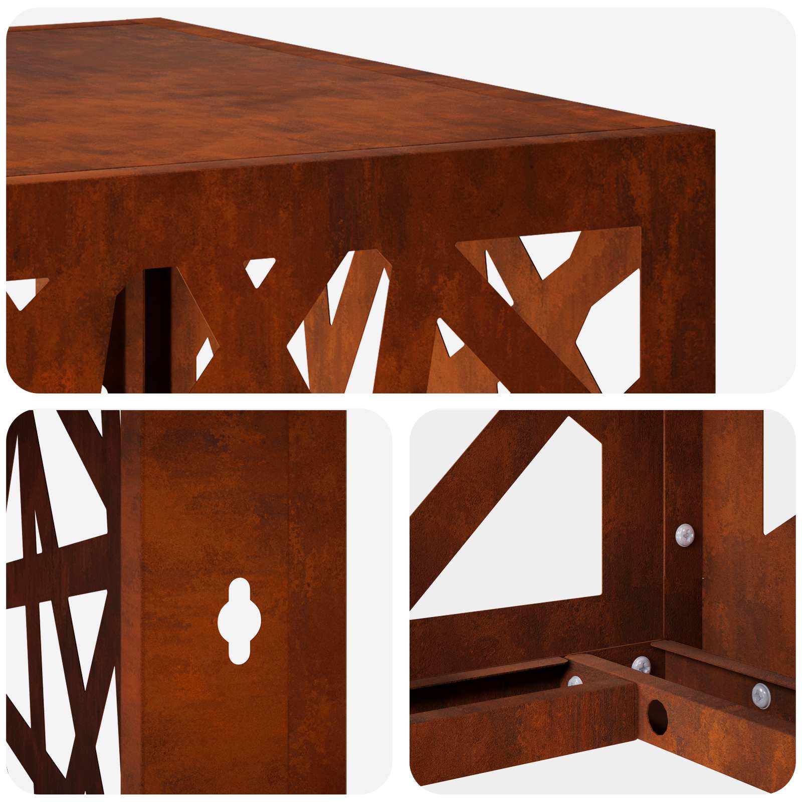 Κάλυμμα κλιματιστικού Σκ rusty 110 x 50 x 105 εκ