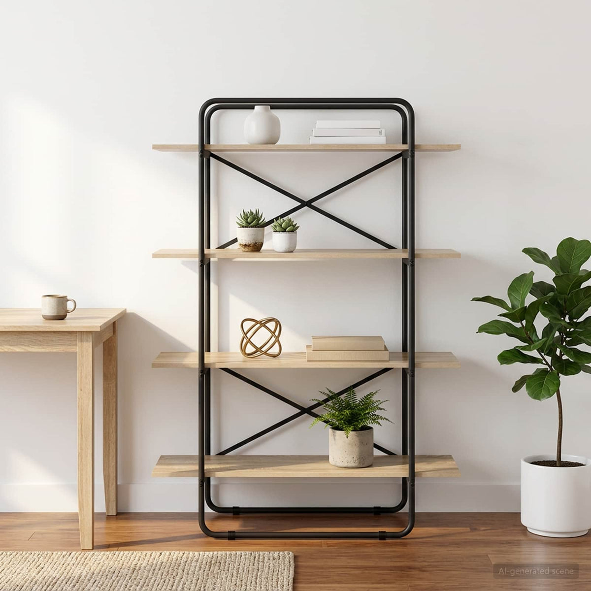 Ράφι Βιβλίων 4 επίπεδα 100 x 35 x 140 εκ. PB Sonoma Δρυς
