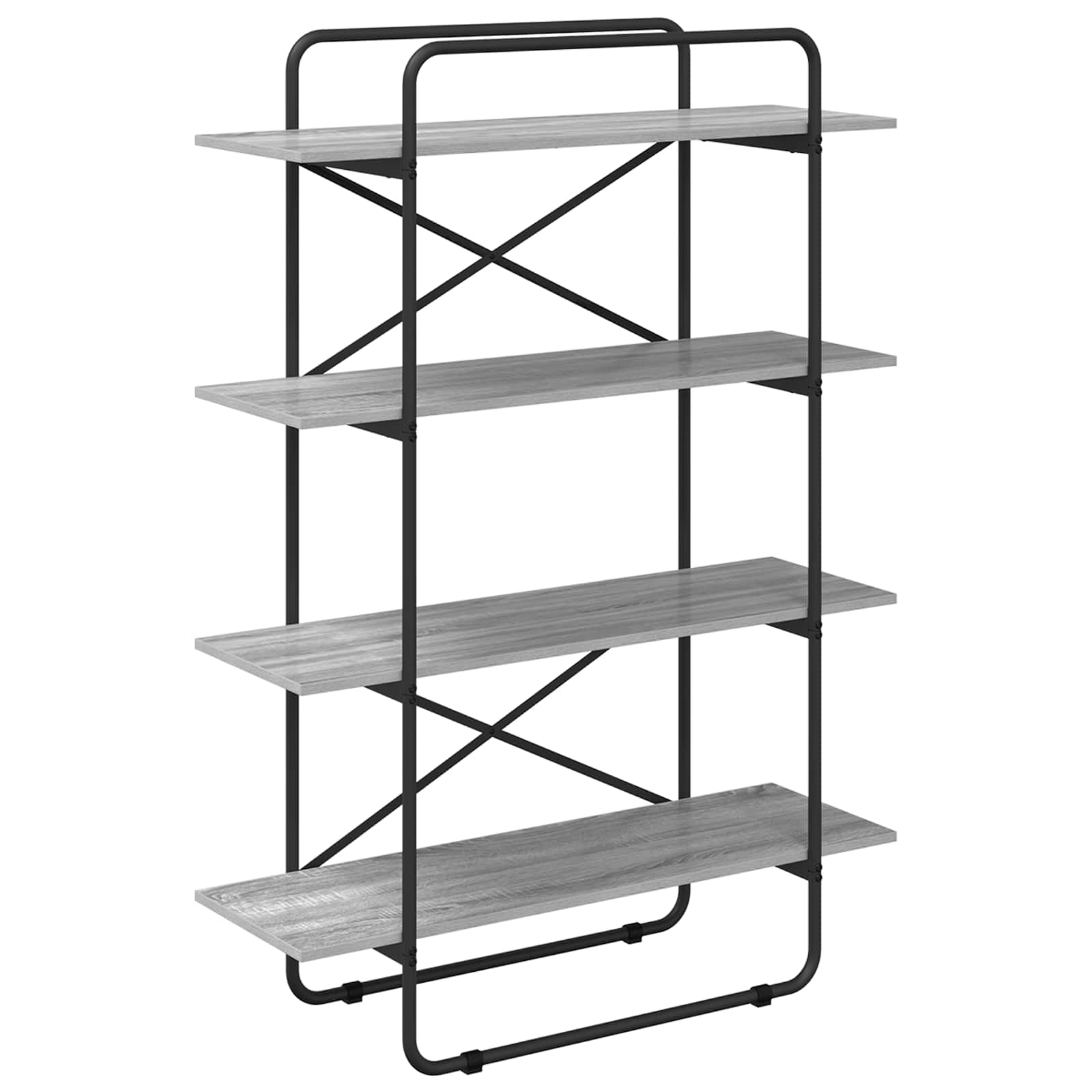 Ράφι Βιβλίων 4 επίπεδα 100 x 35 x 140 εκ. PB Γκρι Sonoma - Pakobazaar