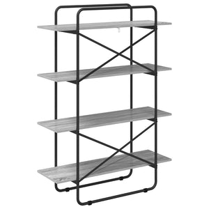 Ράφι Βιβλίων 4 επίπεδα 100 x 35 x 140 εκ. PB Γκρι Sonoma - Pakobazaar