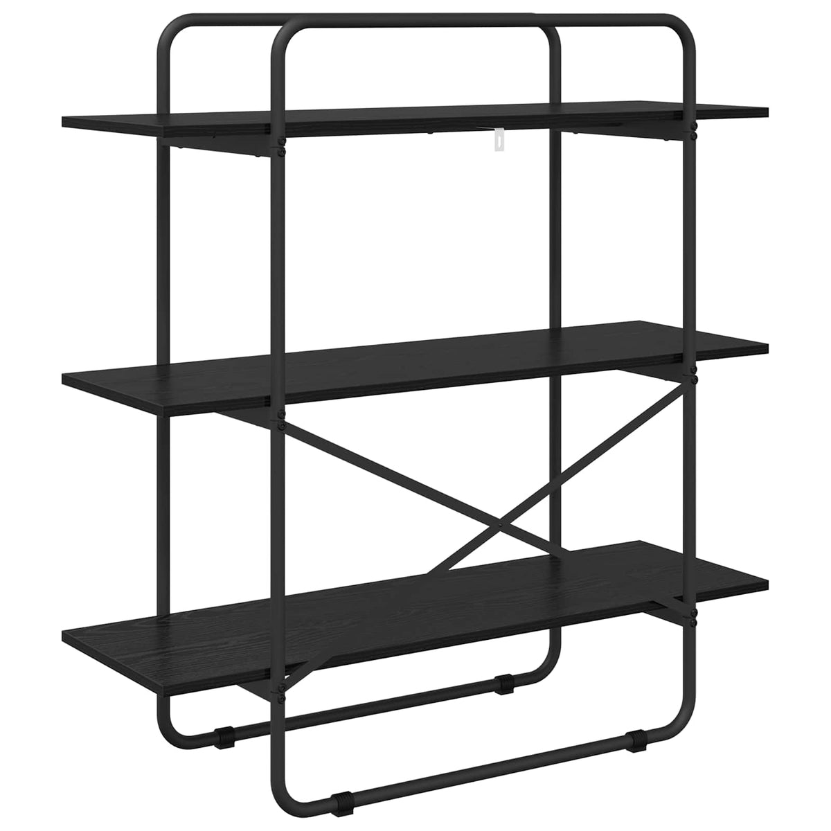 Ράφι Βιβλίων 3 επίπεδα 100 x 35 x 105 εκ. PB Μαύρη Δρυς - Pakobazaar