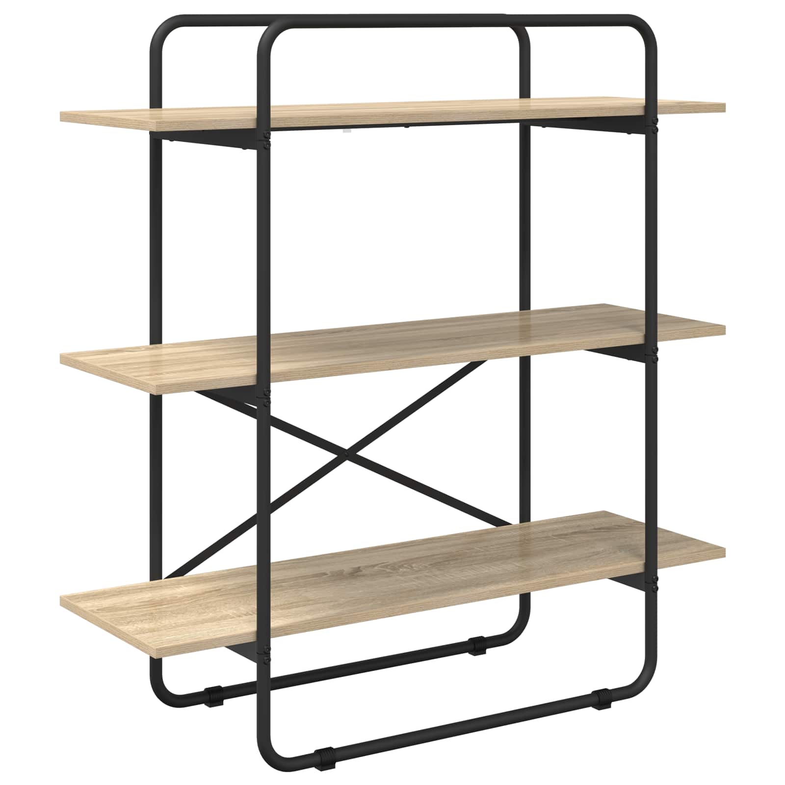 Ράφι Βιβλίων 3 επίπεδα 100 x 35 x 105 εκ. PB Sonoma Δρυς - Pakobazaar