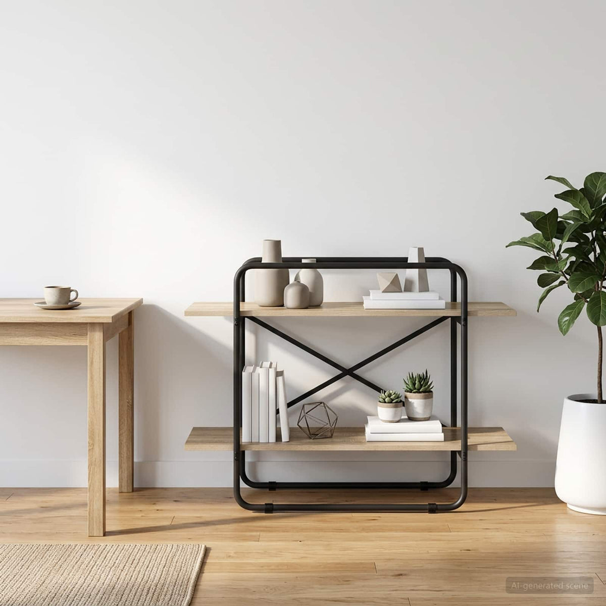 Ράφι Βιβλίων 2 επίπεδα 100 x 35 x 70 εκ. PB Sonoma Δρυς